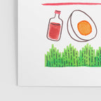 Japanese Bento Rice Lunch Box with Chopsticks & Onigiri Poster Gallery Image 3