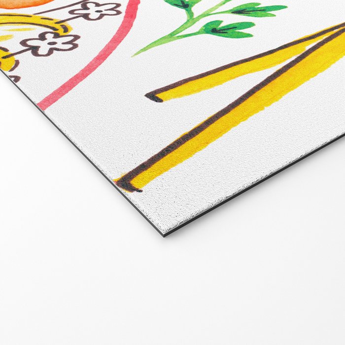 Japanese Bento Rice Lunch Box with Chopsticks & Onigiri Welcome Mat Gallery Image 2