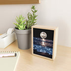 SUNSET | magical | stars | moon | night | waves | moon | sky | beach | ocean | sea | blue | bling  Mini Art Print Gallery Image 2