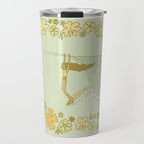 Rell Sunn heart of the sea 70s // retro surf art by surfy birdy Travel Mug Gallery Image 1