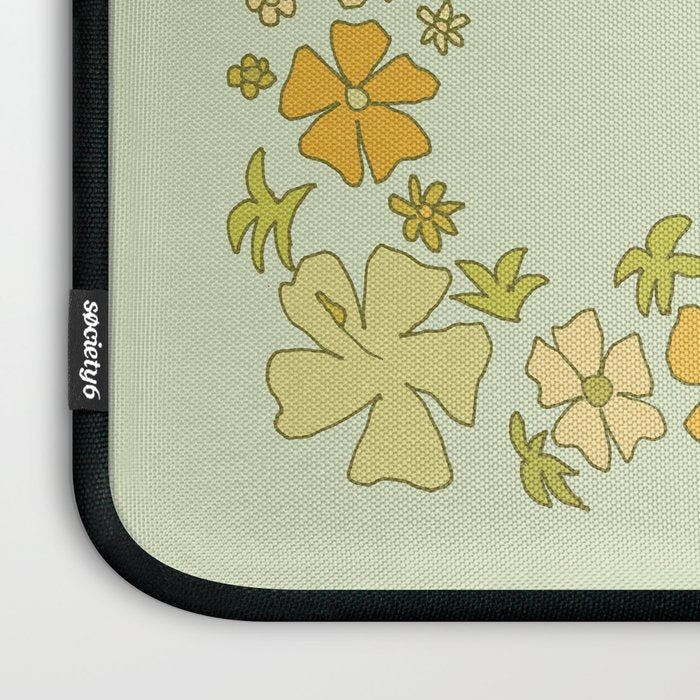 Rell Sunn heart of the sea 70s // retro surf art by surfy birdy Laptop Sleeve Gallery Image 3