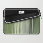 Botanical green abstract tropical leaf art print - mindful nature and travel photography Laptop Sleeve Gallery Image 2