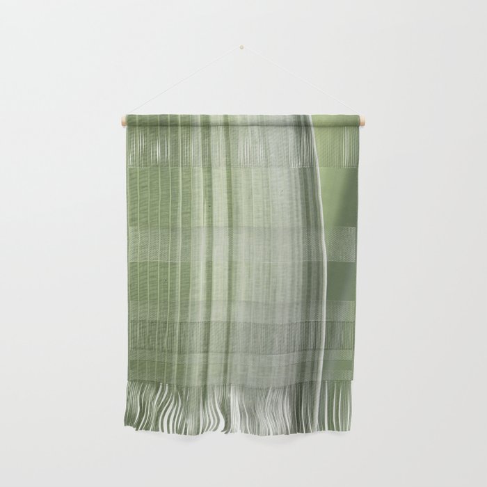 Botanical green abstract tropical leaf art print - mindful nature and travel photography Wall Hanging Gallery Image 1