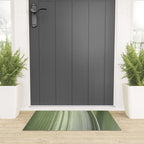 Botanical green abstract tropical leaf art print - mindful nature and travel photography Welcome Mat Gallery Image 3