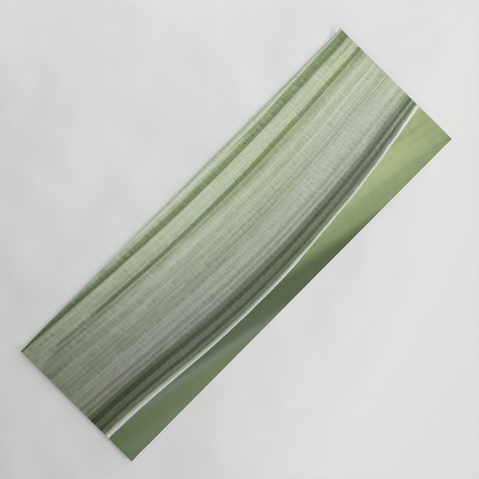 Botanical green abstract tropical leaf art print - mindful nature and travel photography Yoga Mat Gallery Image 1