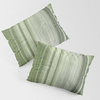 Botanical green abstract tropical leaf art print - mindful nature and travel photography Pillow Sham Gallery Image 3
