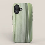 Botanical green abstract tropical leaf art print - mindful nature and travel photography iPhone Case Gallery Image 1