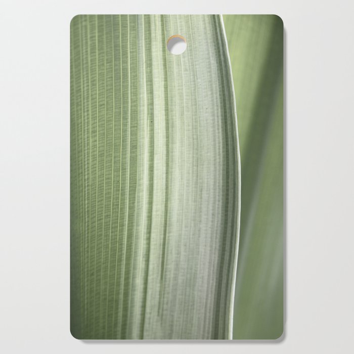 Botanical Green Abstract Tropical Leaf Art Print - Mindful Nature And Travel Photography Cutting Board Gallery Image 1