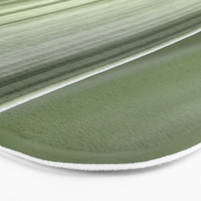 Botanical green abstract tropical leaf art print - mindful nature and travel photography Bath Mat Gallery Image 3