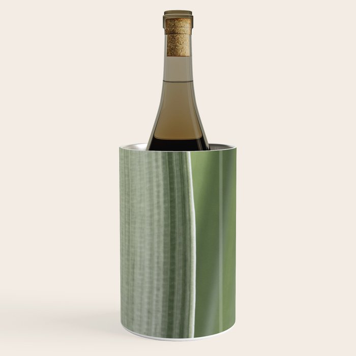 Botanical green abstract tropical leaf art print - mindful nature and travel photography Wine Chiller Gallery Image 3