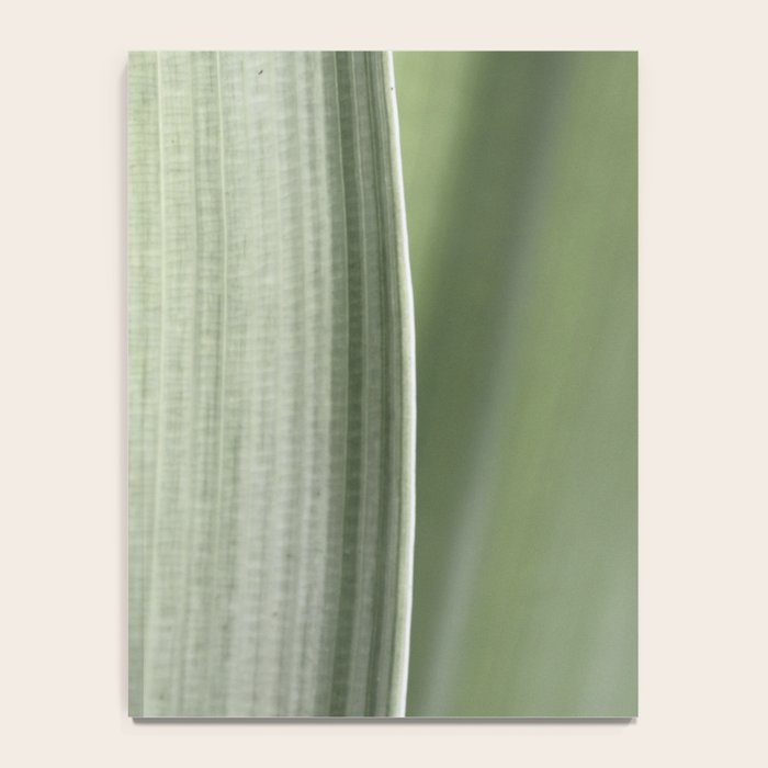 Botanical green abstract tropical leaf art print - mindful nature and travel photography Notebook Gallery Image 4