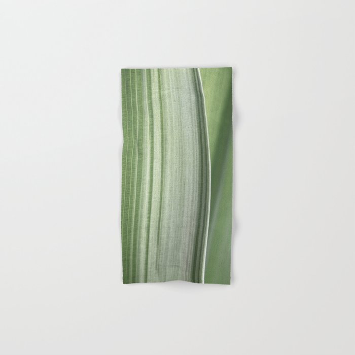 Botanical green abstract tropical leaf art print - mindful nature and travel photography Bath Towel Gallery Image 1