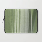 Botanical green abstract tropical leaf art print - mindful nature and travel photography Laptop Sleeve Gallery Image 1