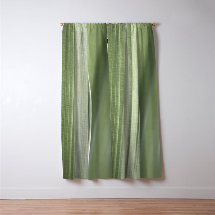 Botanical green abstract tropical leaf art print - mindful nature and travel photography Window Curtain Gallery Image 3