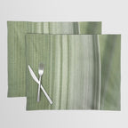 Botanical green abstract tropical leaf art print - mindful nature and travel photography Placemat Gallery Image 1