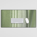 Botanical green abstract tropical leaf art print - mindful nature and travel photography Desk Mat Gallery Image 1