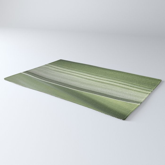 Botanical green abstract tropical leaf art print - mindful nature and travel photography Rug Gallery Image 3