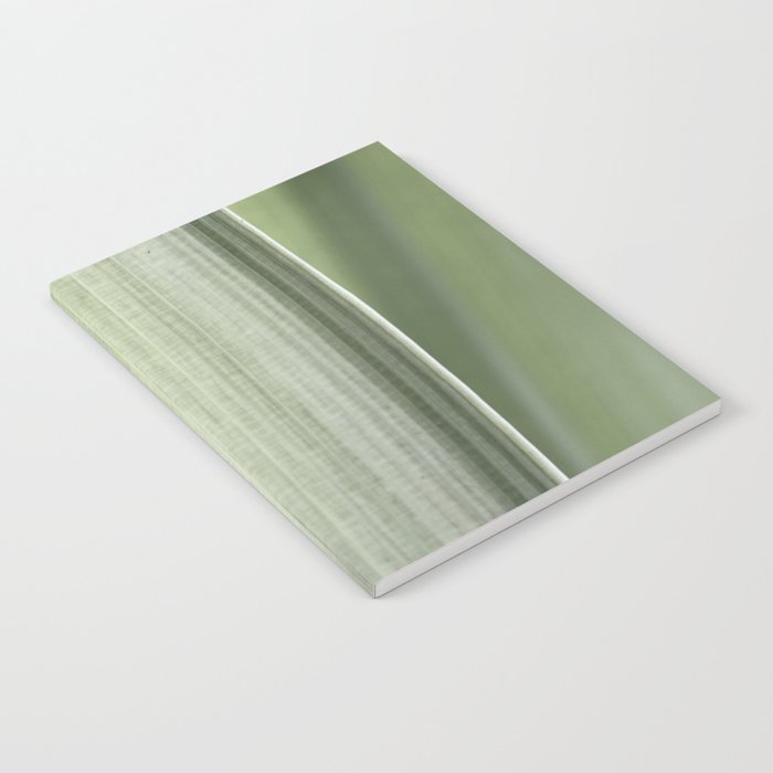 Botanical green abstract tropical leaf art print - mindful nature and travel photography Notebook Gallery Image 2
