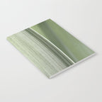 Botanical green abstract tropical leaf art print - mindful nature and travel photography Notebook Gallery Image 2