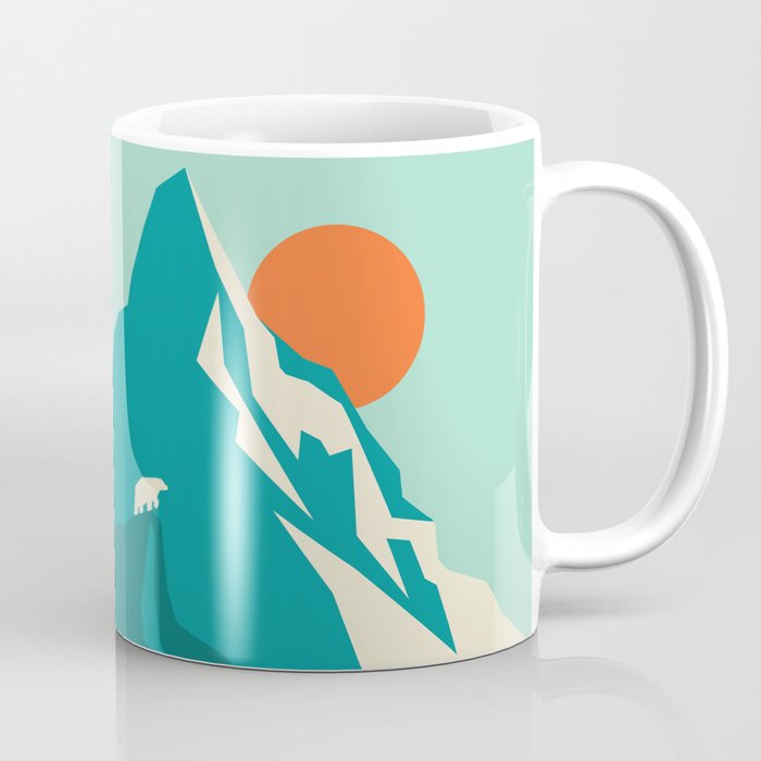 As the sun rises over the peak Coffee Mug Gallery Image 1