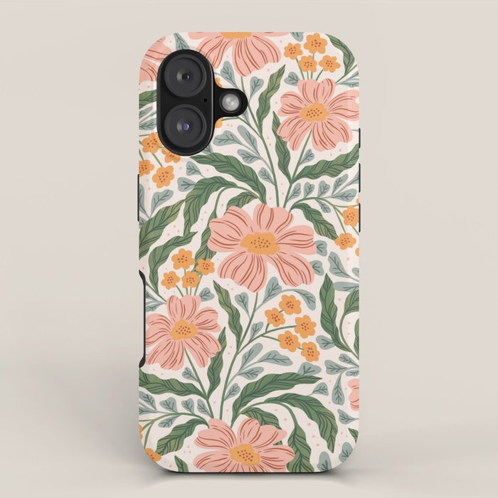 Mila I - boho nature inspired illustration iPhone Case Gallery Image 1