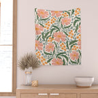 Mila I - boho nature inspired illustration Wall Tapestry Gallery Image 2