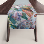 Floral Peacock Garden Table Runner Gallery Image 1