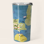 Map of Northern Michigan - Pasty Tour in Emerald Travel Mug Gallery Image 2
