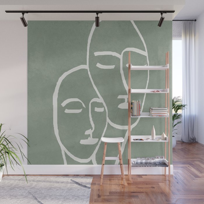 Abstract Masks Wall Mural Gallery Image 1