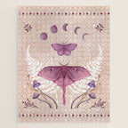 Luna and Emerald - Vintage Pink Jigsaw Puzzle Gallery Image 1