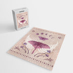 Luna and Emerald - Vintage Pink Jigsaw Puzzle Gallery Image 2