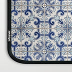 Portuguese tiles pattern blue Laptop Sleeve Gallery Image 3