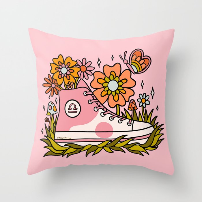 Libra Sneaker Throw Pillow Gallery Image 6
