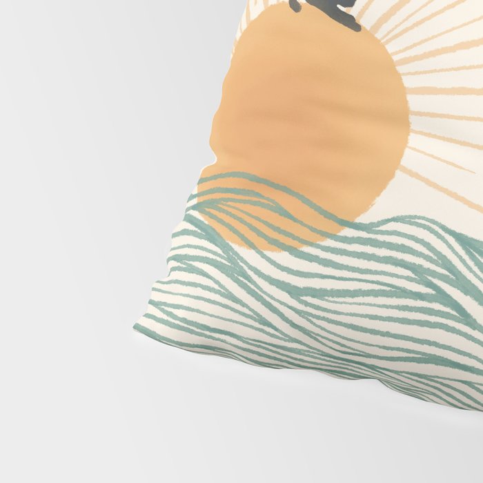 Good Morning Meow 7 Sunny Day Ocean  Pillow Sham Gallery Image 4