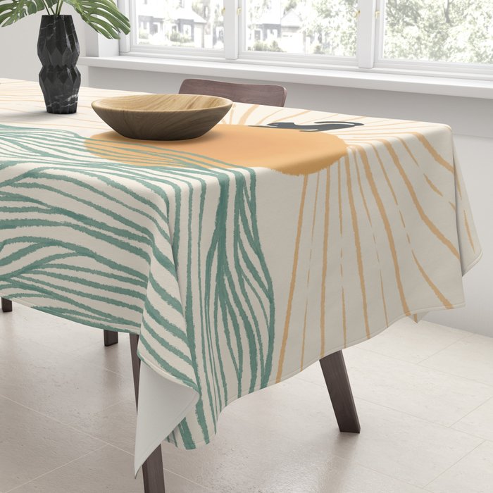 Good Morning Meow 7 Sunny Day Ocean  Tablecloth Gallery Image 3