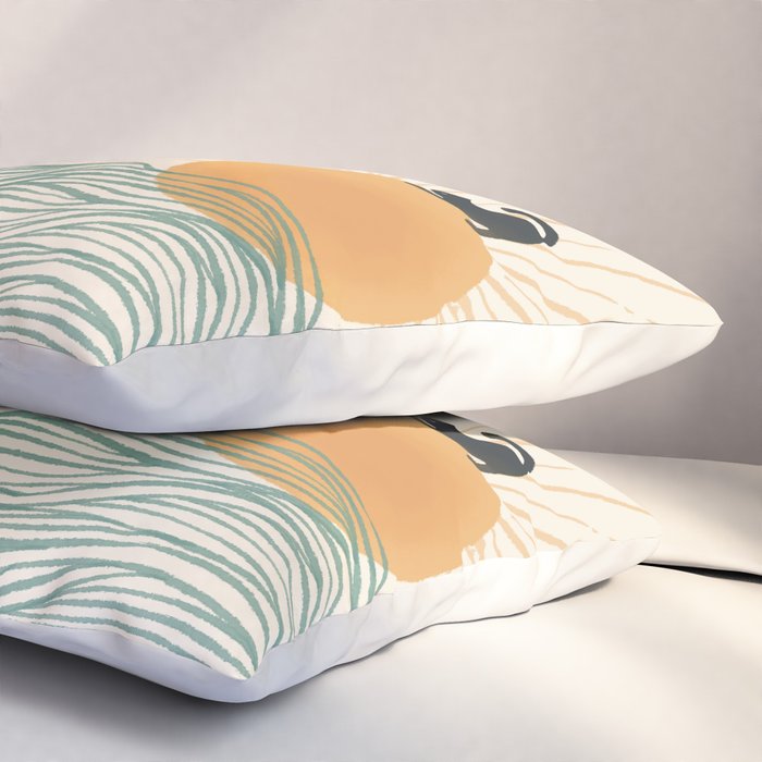 Good Morning Meow 7 Sunny Day Ocean  Pillow Sham Gallery Image 3
