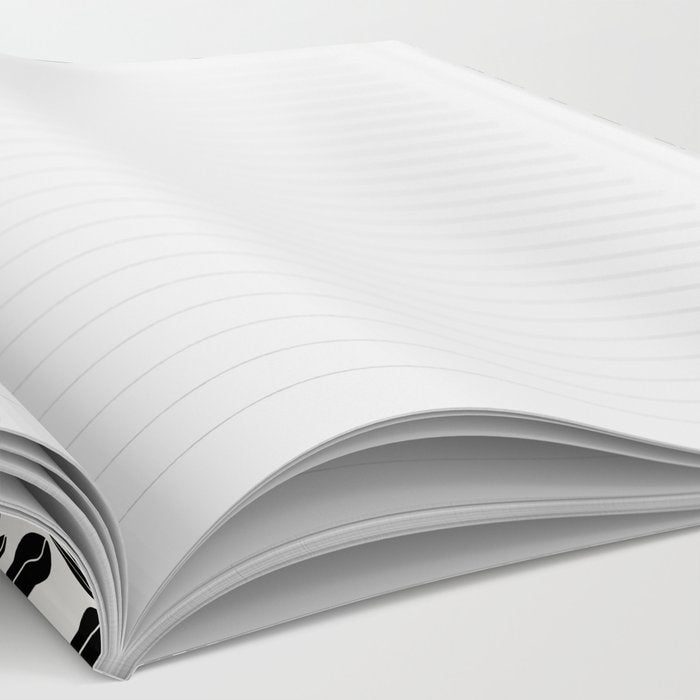 Black & White Retro, Folk Butterfly Notebook Gallery Image 2