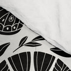 Black & White Retro, Folk Butterfly Comforter Gallery Image 4