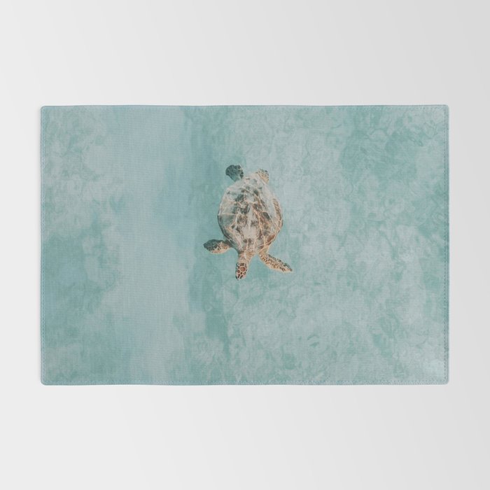 sea turtle vi Rug Gallery Image 2