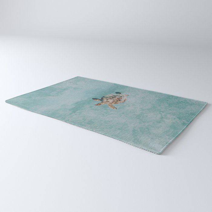 sea turtle vi Rug Gallery Image 3
