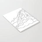 Minimal Line Art Ocean Waves Notebook Gallery Image 3