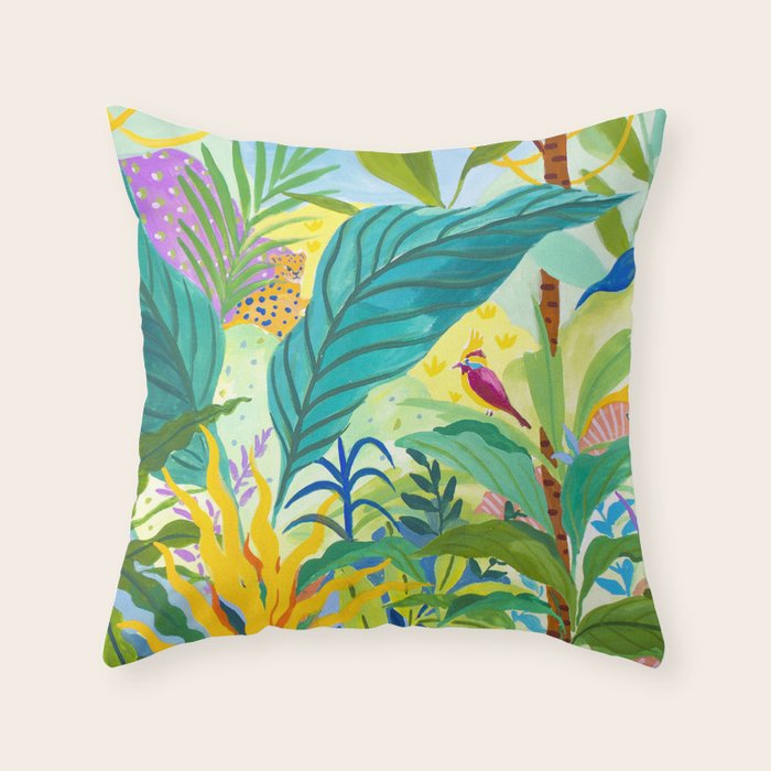 Paradise Jungle Throw Pillow Gallery Image 6