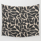 Abstract vintage flower art pattern Wall Tapestry Gallery Image 4