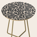Abstract vintage flower art pattern Side Table Gallery Image 2