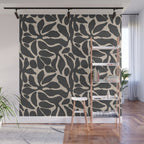 Abstract vintage flower art pattern Wall Mural Gallery Image 1
