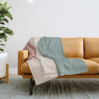 Modern Minimal Arch Abstract LXXVI Throw Blanket Gallery Image 1