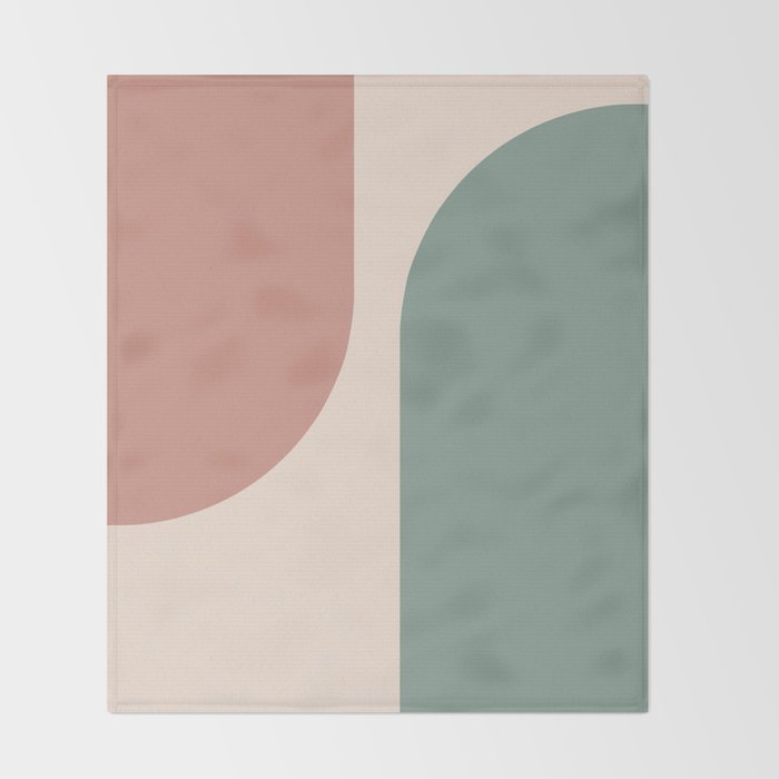 Modern Minimal Arch Abstract LXXVI Throw Blanket Gallery Image 2
