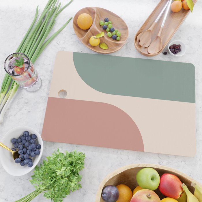 Modern Minimal Arch Abstract LXXVI Cutting Board Gallery Image 2