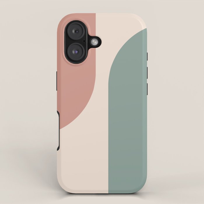 Modern Minimal Arch Abstract LXXVI iPhone Case Gallery Image 1