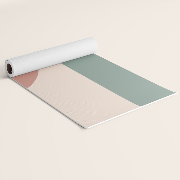 Modern Minimal Arch Abstract LXXVI Yoga Mat Gallery Image 2